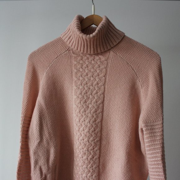 Twik by Simons Pink Turtleneck Sweater Size Small - Picture 1 of 9